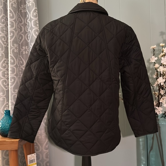NWT Michael Kors Diamond Quilted Front Snap Barn Jacket - Picture 7 of 14